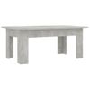 Mesa De Centro Madera Contrachapada Gris Hormigón 100x60x42 Cm