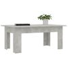 Mesa De Centro Madera Contrachapada Gris Hormigón 100x60x42 Cm