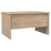 Mesa De Centro Madera Contrachapada Roble Sonoma 80x50,5x42,5cm