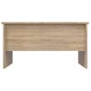 Mesa De Centro Madera Contrachapada Roble Sonoma 80x50,5x42,5cm