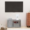 Mueble De Tv Madera Contrachapada Gris Sonoma 60x24x32 Cm