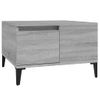 Mesa De Centro Madera Contrachapada Gris Sonoma 55x55x36,5 Cm