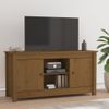 Mueble De Tv Madera Maciza De Pino Marrón Miel 103x36,5x52 Cm