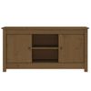 Mueble De Tv Madera Maciza De Pino Marrón Miel 103x36,5x52 Cm