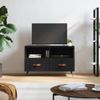 Mueble Para Tv Madera Contrachapada Negro 80x36x50 Cm