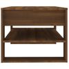 Mesa De Centro Madera Contrachapada Roble Marrón 102x55x45 Cm