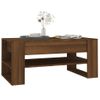 Mesa De Centro Madera Contrachapada Roble Marrón 102x55x45 Cm