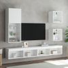 Mueble Para Tv Con Luces Led Blanco 40,5x30x102 Cm