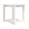 Mesa De Centro De Madera Maciza De Pino Blanco 50x50x45 Cm