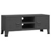 Mueble De Tv Industrial Metal Antracita 105x35x42 Cm