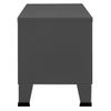 Mueble De Tv Industrial Metal Antracita 105x35x42 Cm