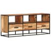 Mueble Para La Tv Madera Maciza De Acacia 110x30x45 Cm