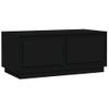 Mesa De Centro Madera Contrachapada Negro 102x50x44 Cm