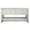 Mesa De Centro Madera Contrachapada Gris Hormigón 80x50x40 Cm