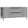 Mueble De Tv Madera Contrachapada Gris Sonoma 102x44,5x50 Cm