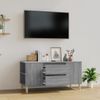 Mueble De Tv Madera Contrachapada Gris Sonoma 102x44,5x50 Cm