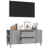 Mueble De Tv Madera Contrachapada Gris Sonoma 102x44,5x50 Cm