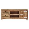 Mueble Para Tv De Madera Maciza De Mango Rugosa 110x30x40 Cm