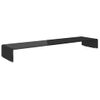 Soporte Para Tv/elevador Monitor Cristal Negro 120x30x13 Cm