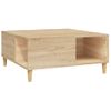 Mesa De Centro Madera Contrachapada Roble Sonoma 80x80x36,5 Cm