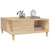 Mesa De Centro Madera Contrachapada Roble Sonoma 80x80x36,5 Cm