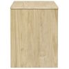 Mueble De Tv Sauda Madera Maciza Pino Color Roble 99x43x55 Cm