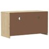 Mueble De Tv Sauda Madera Maciza Pino Color Roble 99x43x55 Cm