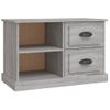 Mueble Para Tv Madera Contrachapada Gris Sonoma 73x35,5x47,5 Cm