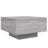 Mesa De Centro Madera De Ingeniería Gris Sonoma 55x55x31 Cm