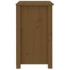 Mesita De Noche Madera Maciza De Pino Marrón Miel 50x35x61,5 Cm