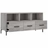 Mueble De Tv Madera De Ingeniería Gris Sonoma 102x36x50 Cm