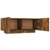 Mueble Para Tv Madera Contrachapada Roble Ahumado 100x35x40 Cm