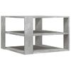 Mesa De Centro Madera Ingeniería Gris Hormigón 59,5x59,5x40 Cm