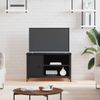 Mueble Para Tv Madera Contrachapada Negro 80x40x50 Cm