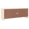 Mueble De Tv Alta Madera Maciza De Pino 112x35x41 Cm