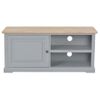 Mueble Para El Televisor De Madera Gris 90x30x40 Cm