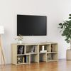 Mueble De Tv Madera Contrachapada Roble Sonoma 104x30x52 Cm