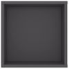 Mueble De Pared Para Tv Madera Contrachapada Gris 102x35x35 Cm