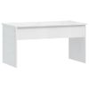 Mesa De Centro Contrachapada Blanco Brillante 102x50,5x52,5 Cm