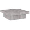 Mesa De Centro Madera Contrachapada Gris Sonoma 90x90x28 Cm