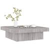 Mesa De Centro Madera Contrachapada Gris Sonoma 90x90x28 Cm