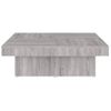 Mesa De Centro Madera Contrachapada Gris Sonoma 90x90x28 Cm