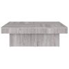 Mesa De Centro Madera Contrachapada Gris Sonoma 90x90x28 Cm