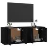 Muebles Para Tv De Pared 2 Unidades Negro 57x34,5x40 Cm