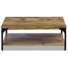 Mesa De Centro Madera De Mango 100x60x38 Cm