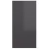 Mueble De Tv Madera Contrachapada Gris Brillante 30,5x30x60cm