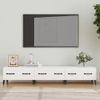 Mueble De Tv Madera Contrachapada Blanco 150x34,5x30 Cm