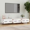 Mueble De Tv Madera Contrachapada Blanco 150x34,5x30 Cm