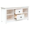 Mueble Para Tv De Madera Maciza De Pino Blanco 103x36,5x52 Cm