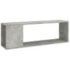 Mueble Para Tv Madera Contrachapada Gris Hormigón 100x24x32 Cm